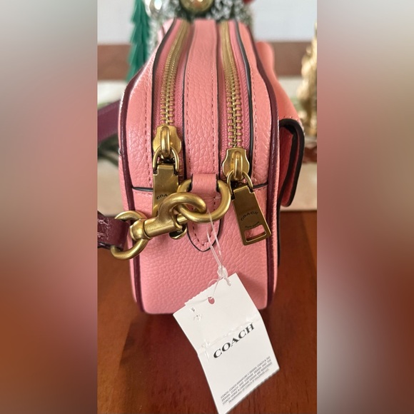 Coach Willow Camera Bag Colorblock Brass Candy Pink Multi Crossbody NWT - Picture 4 of 8